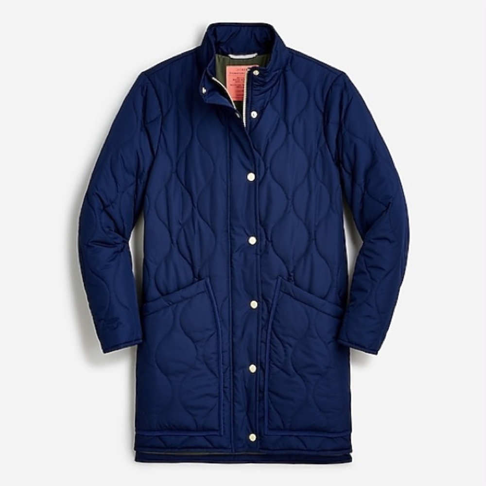 J Crew New quilted cocoon puffer coat
Item BK668
